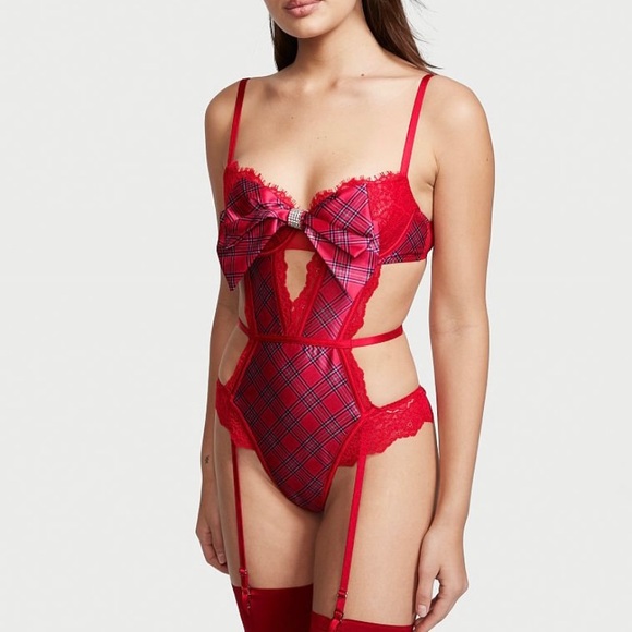 Victoria's Secret Other - Victoria’s Secret lingerie garter bodysuit teddy